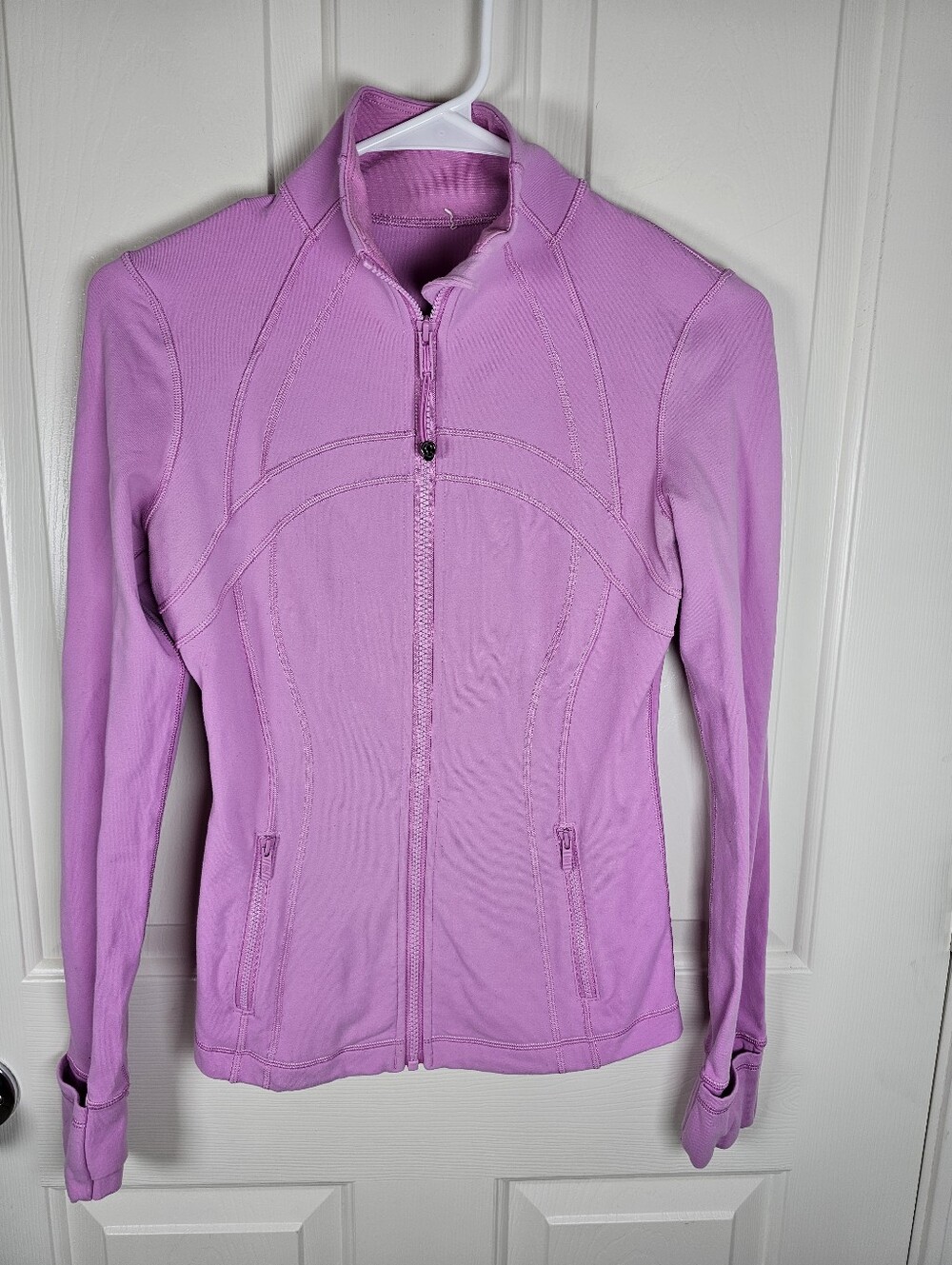 Lululemon Athletica Define Jacket in the pink color Dahlia Mauve Size 4